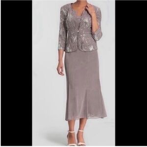 Dress with coordinating jacket